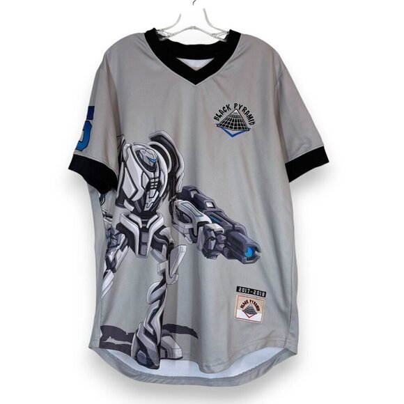 Black Pyramid Transformer Jersey Shirt Gray Black XL - Picture 2 of 16